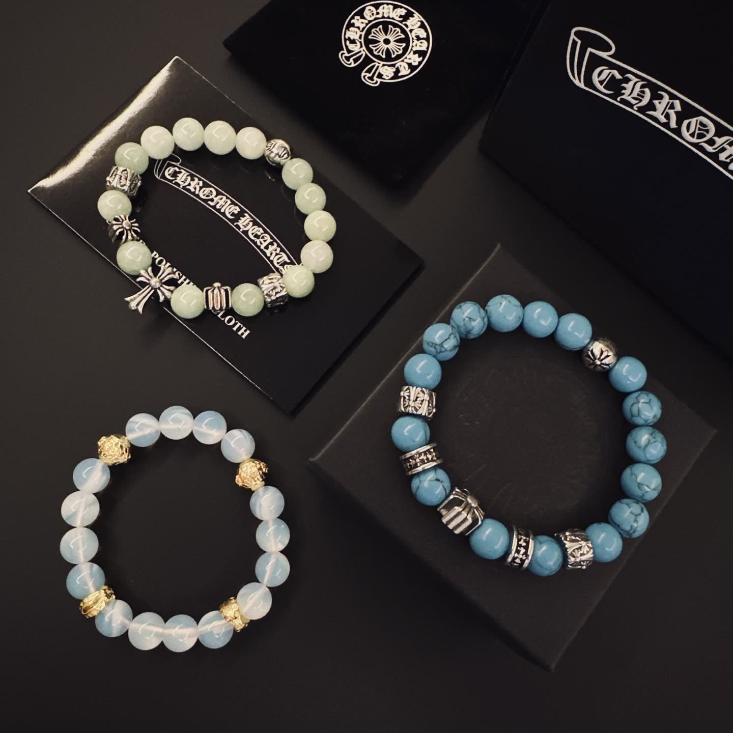 Chrome Hearts Beaded Bracelets Set